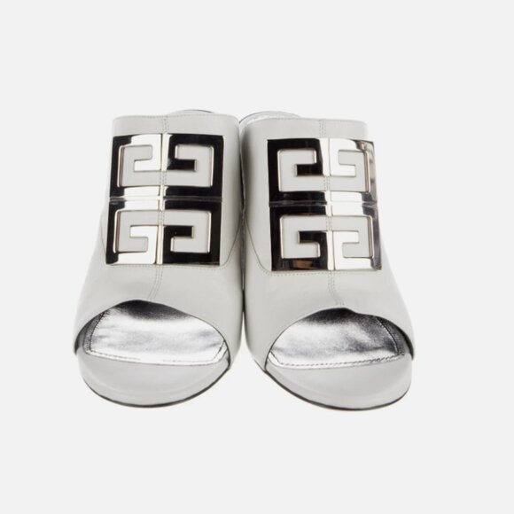 GIVENCHY WHITE SLIDE SANDALS SIZE 39 - Picture 3 of 4